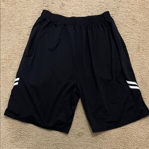 Black Athletic Men Shorts